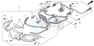 PES125R drawing REAR COMBINATION LIGHT