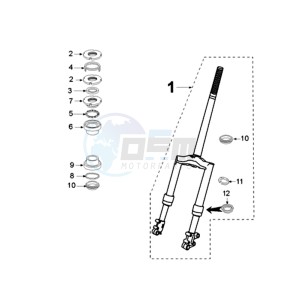 VIVA XRN A EU1 drawing FRONT FORK / STEERINGHEAD