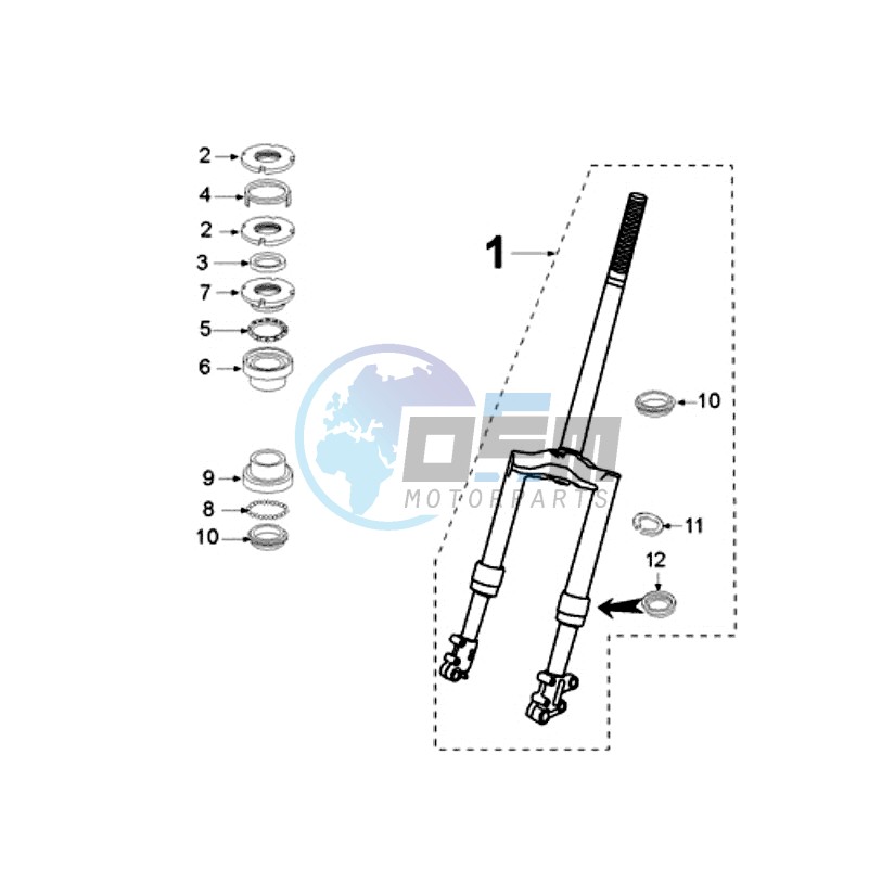 FRONT FORK / STEERINGHEAD