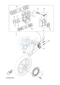 YZF-R125 R125 (5D7R 5D7R 5D7R) drawing FRONT BRAKE CALIPER