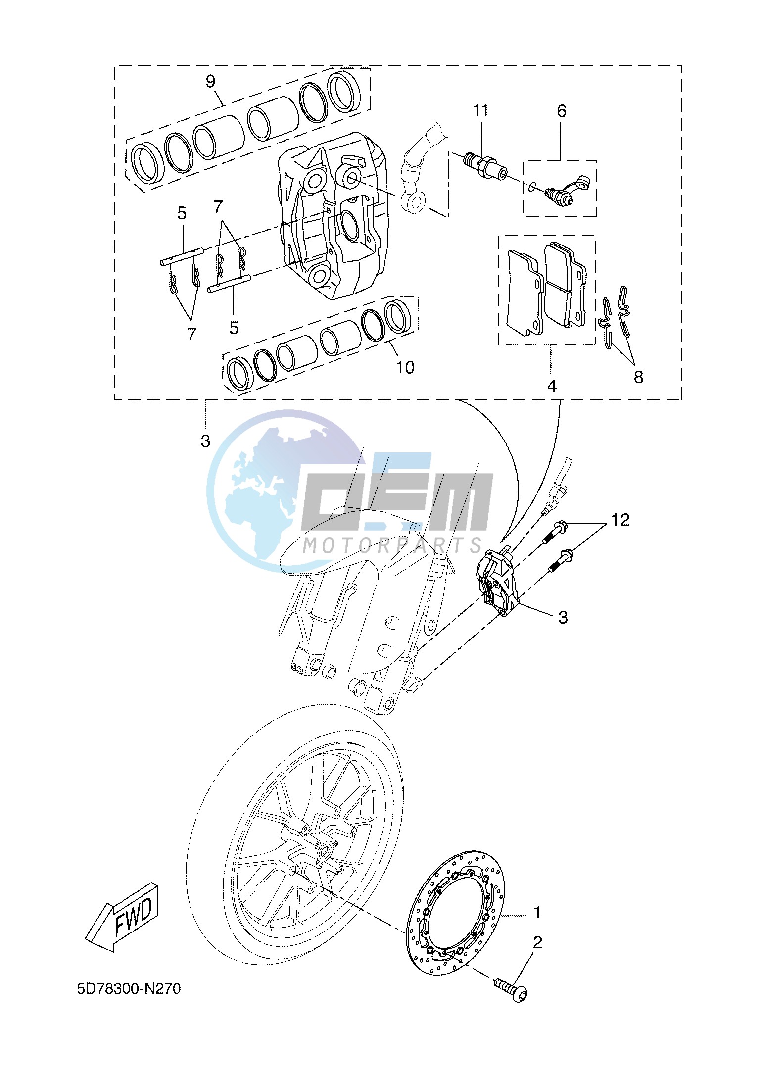 FRONT BRAKE CALIPER