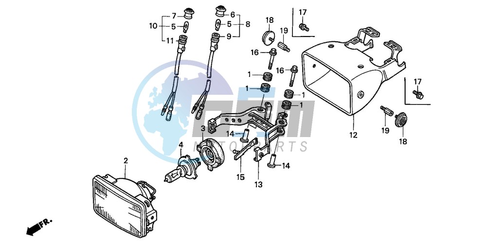 HEADLIGHT (TRX300EX'01-'06)