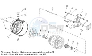 Dorsoduro 1200 (EMEA, APAC, NAFTA) (CND, EU, K, RU, USA, V) drawing Clutch I