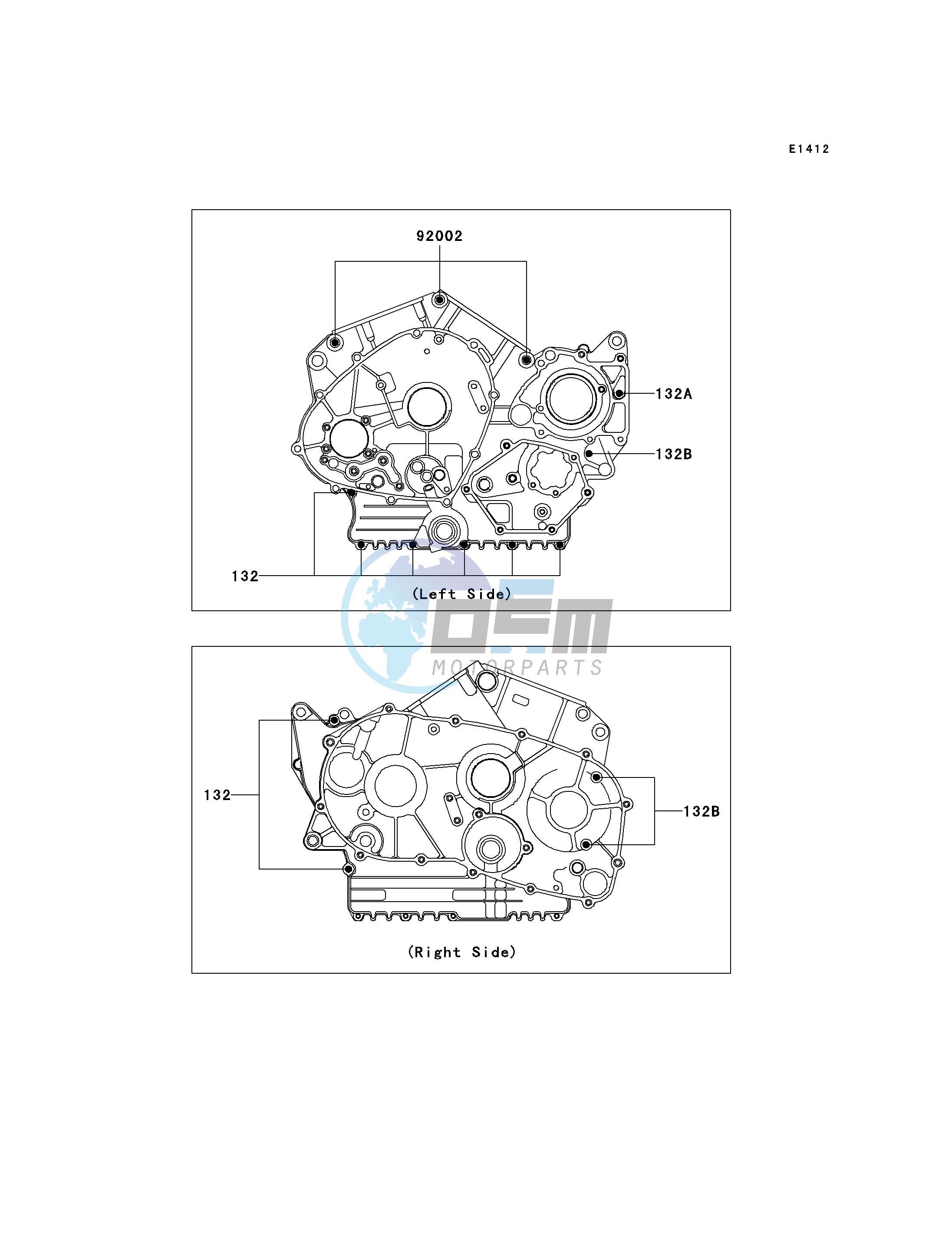 CRANKCASE BOLT PATTERN