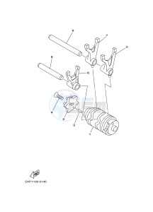 AG125 (BF81) drawing SHIFT CAM & FORK