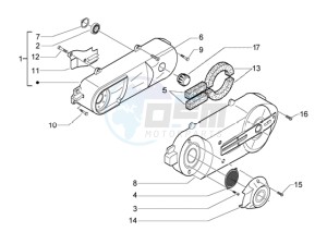 Beverly 500 drawing Crankcase Cooling