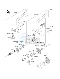 KX 250 T [KX250F] (TF) T6F drawing KICKSTARTER MECHANISM