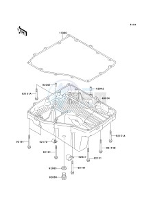 ZX 1200 A [NINJA ZX-12R] (A2) [NINJA ZX-12R] drawing OIL PAN