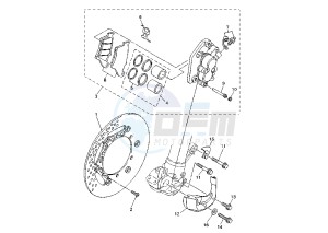 YZ F 426 drawing FRONT BRAKE CALIPER