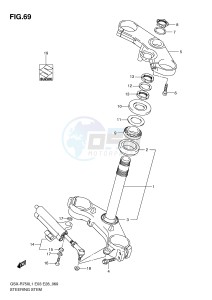 GSX-R750 (E3) drawing STEERING STEM