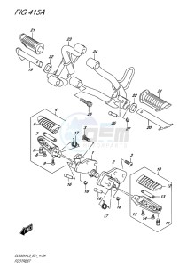 DL650X ABS V-STROM EU drawing FOOTREST