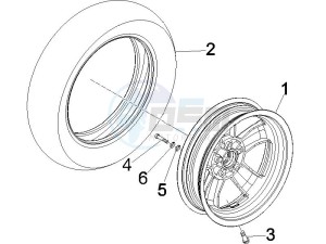 GTV 300 4T 4V ie (USA) USA drawing Front wheel