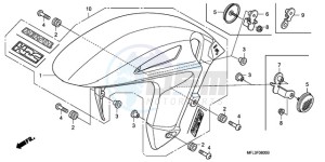 CBR1000RR9 Australia - (U / SPC) drawing FRONT FENDER