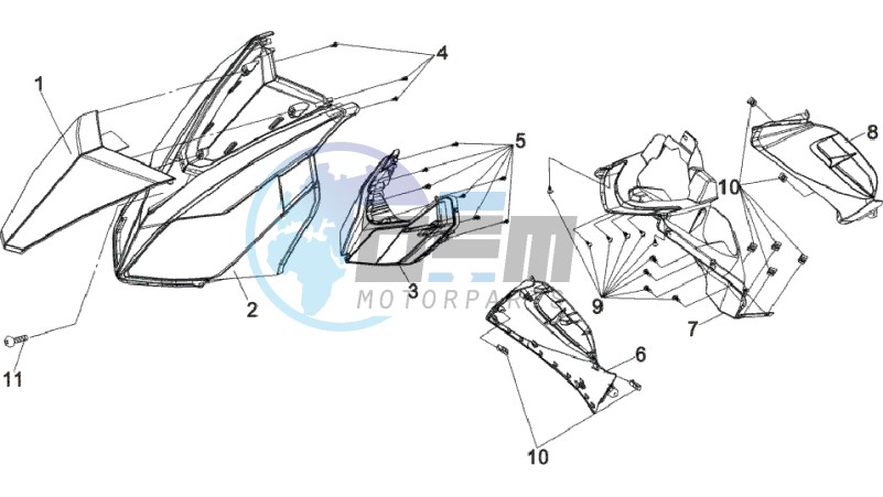 FR PLATE / HEAD LIGHT