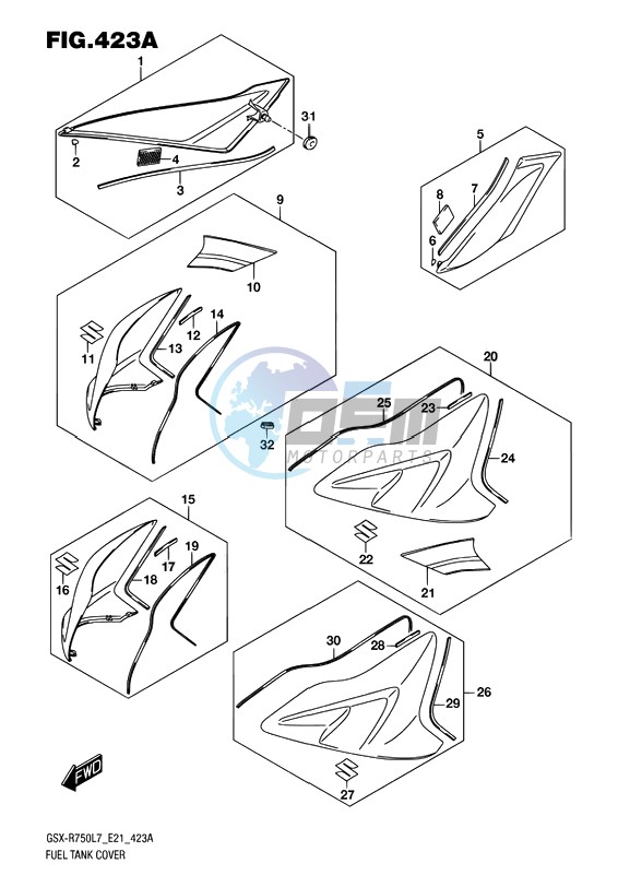 FUEL TANK COVER