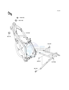 KX 125 L [KX125] (L2) [KX125] drawing FRAME