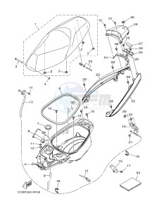 MW125A TRICITY 125 (2CMP 2CMR) drawing SEAT