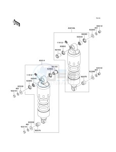 VN 1600 A [VULCAN 1600 CLASSIC] (A6F-A8FA) A7FA drawing SUSPENSION_SHOCK ABSORBER