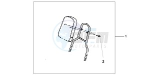 VT750CD3 drawing BACKREST