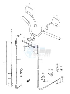 AE50 (E1) drawing HANDLEBAR (E1,P37)