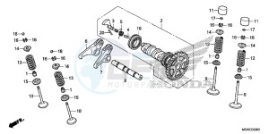 CRF450RF CRF450R Europe Direct - (ED) drawing CAMSHAFT/VALVE