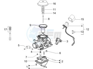 LX 125 4T drawing Carburetor components