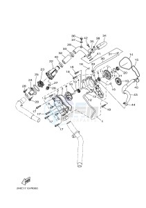 YXZ1000ETS YXZ10YESH YXZ1000R EPS SS SPECIAL EDITION (B57J) drawing WATER PUMP