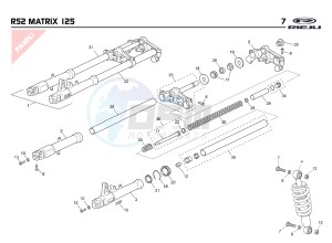 RS2 MATRIX 125 drawing SUSPENSION