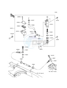 D-TRACKER KLX150HGF XX (EU ME A(FRICA) drawing Rear Master Cylinder