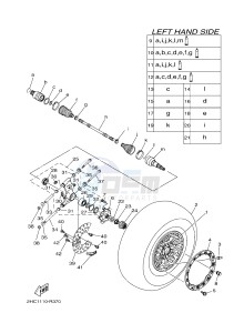 YXZ1000ETS YXZ10YESH YXZ1000R EPS SS SPECIAL EDITION (B577) drawing REAR WHEEL