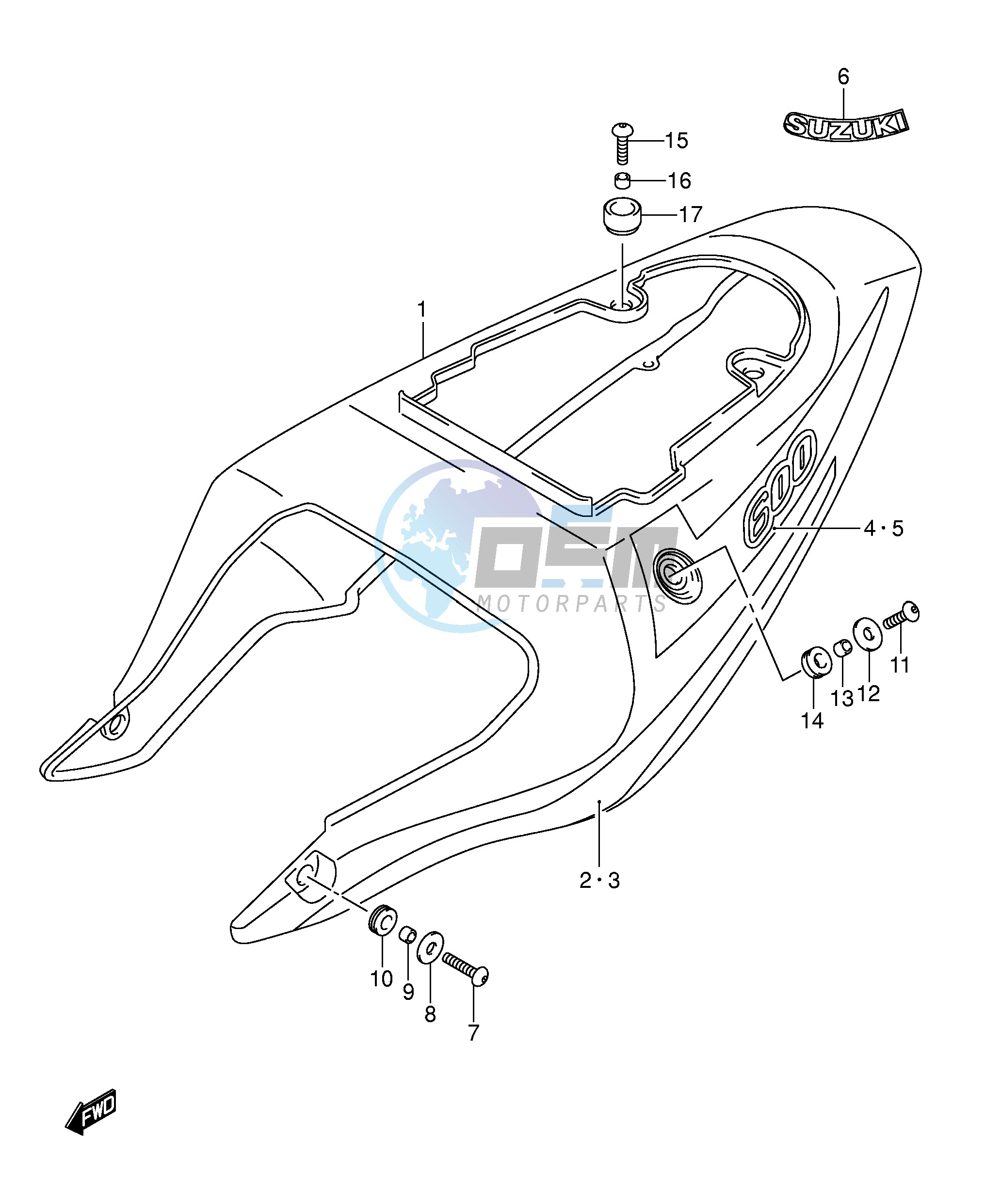 FRAME COVER (GSX-R600K3)