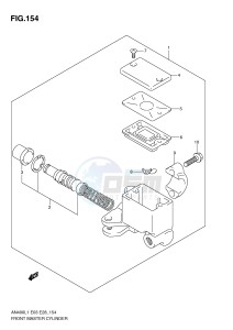 AN400 (E03) Burgman drawing FRONT MASTER CYLINDER (AN400L1 E33)