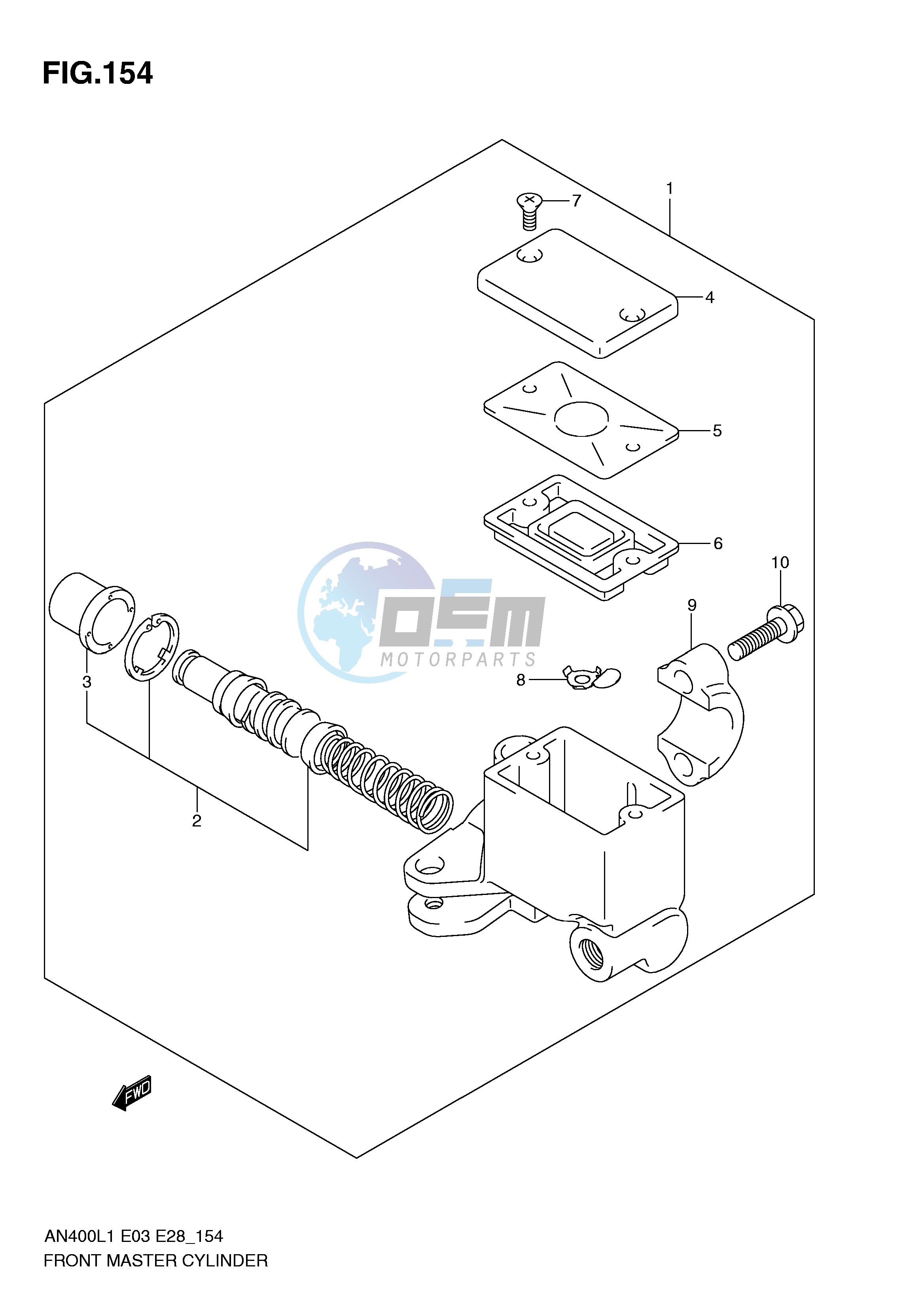 FRONT MASTER CYLINDER (AN400L1 E33)