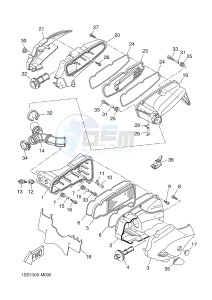 YPR400RA XMAX 400 ABS EVOLIS 400 ABS (1SD9) drawing INTAKE 2