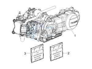 X Evo 250 Euro 3 drawing Engine, assembly