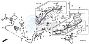 CBR1000RR9 Australia - (U / PSW) drawing AIR INTAKE DUCT/SOLENOID VALVE