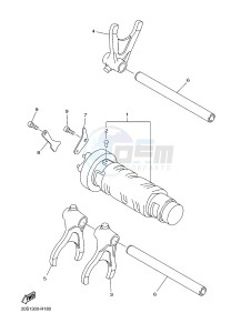 XJ6SA 600 DIVERSION (S-TYPE, ABS) (36DE 36DG) drawing SHIFT CAM & FORK