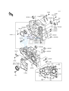 KLF 300 B [BAYOU 300] (B5-B9) [BAYOU 300] drawing CRANKCASE