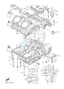 VMX17 VMAX17 1700 (2CE9 2CEA 2CEB) drawing CRANKCASE