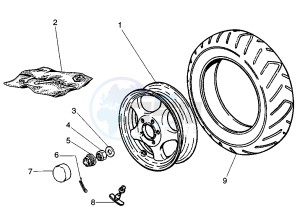 ET4 125 drawing Rear Wheel