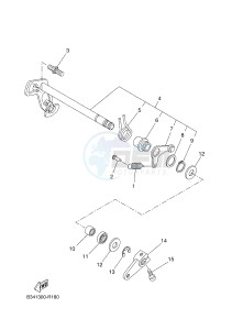 MTM690-U MTM-690-U XSR700 (B342 B342) drawing SHIFT SHAFT