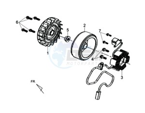 JET 4 50cc drawing MAGNETO / FLYWHEEL