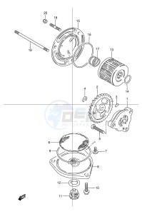 TU125 (E2) drawing OIL PUMP