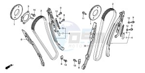 VTX1800C drawing CAM CHAIN/TENSIONER