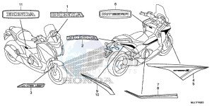 NC750DE Integra - NC750D Europe Direct - (ED) drawing MARK