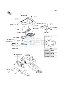 NINJA_ZX-10R ZX1000JCF FR XX (EU ME A(FRICA) drawing Side Covers/Chain Cover