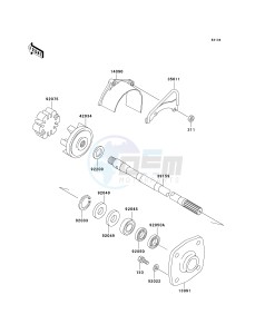 JT 750 C [750 STX] (C1) [750 STX] drawing DRIVE SHAFT