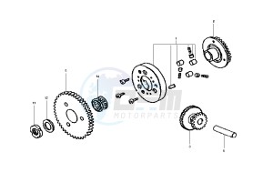 SHARK - 125 cc drawing STARTING CLUTCH