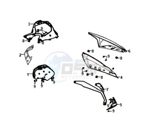 JET 14 45KMH 50 (L8) EU EURO4 drawing DASHBOARD - WINDSCREEN