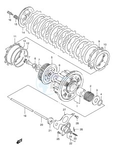 GSX400 (E30) drawing CLUTCH